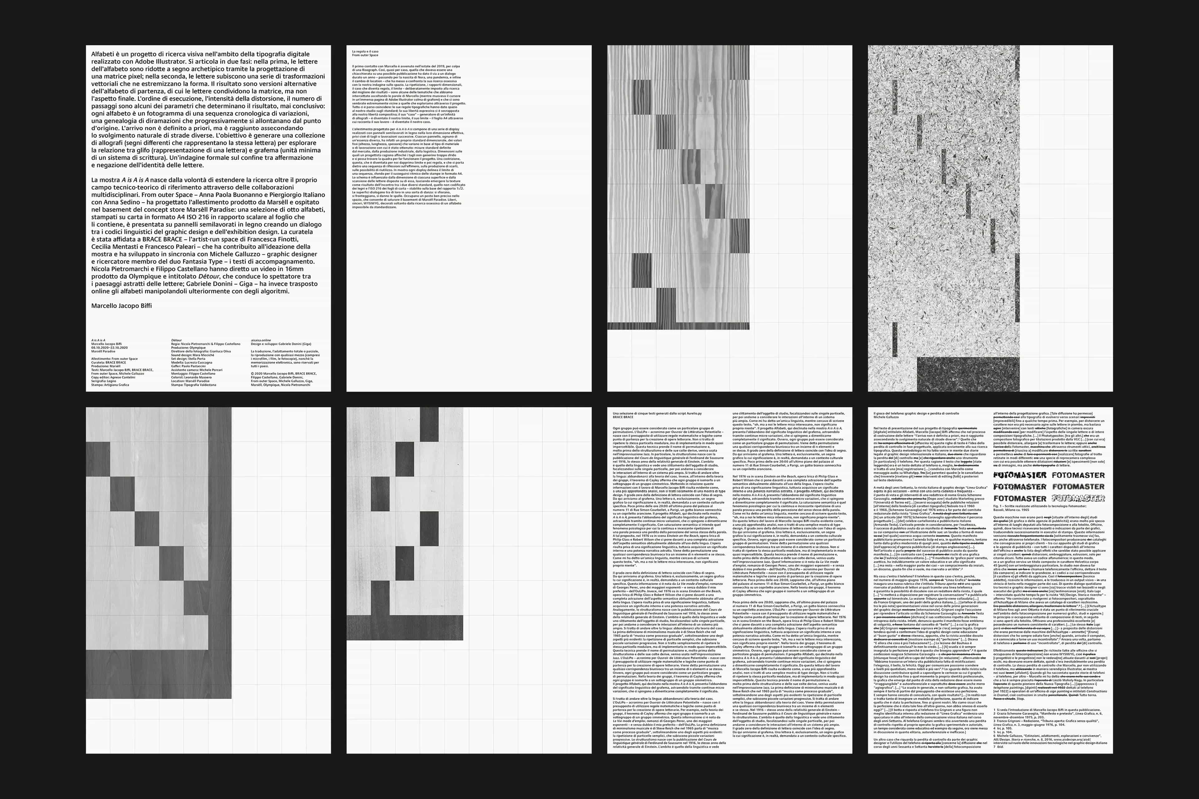 A is A is A: Publication